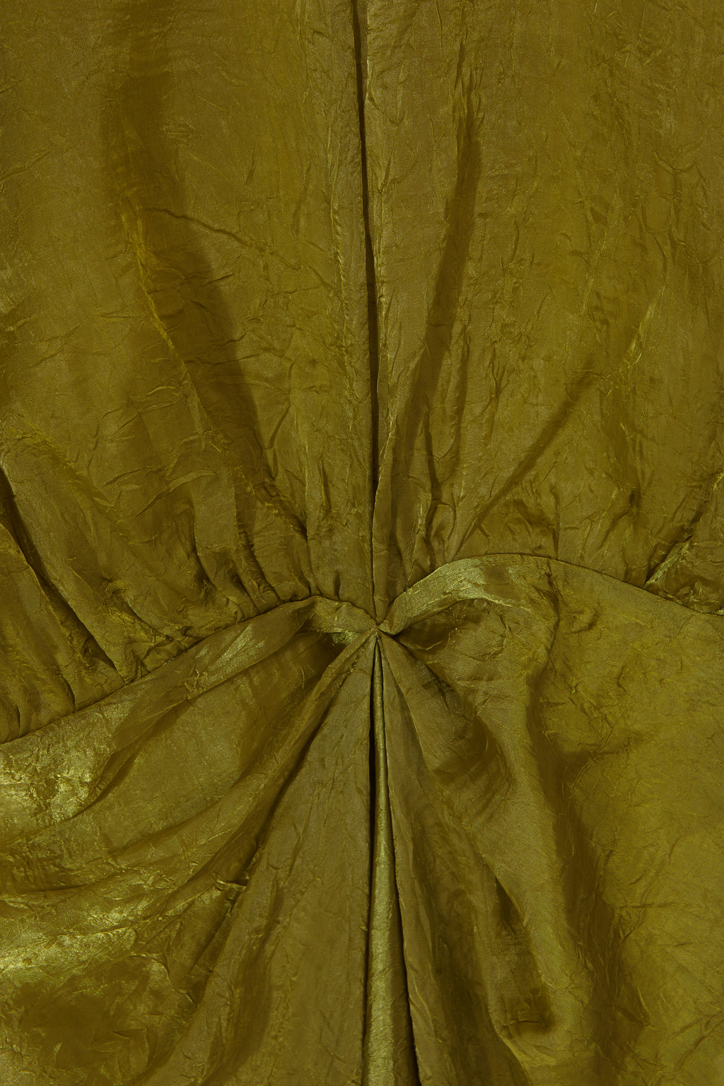 Vestido Varkala Verde Oliva Seda