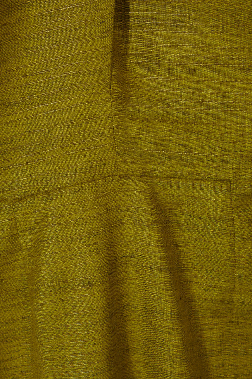 Vestido Khadi Verde Oliva 100% Algodón