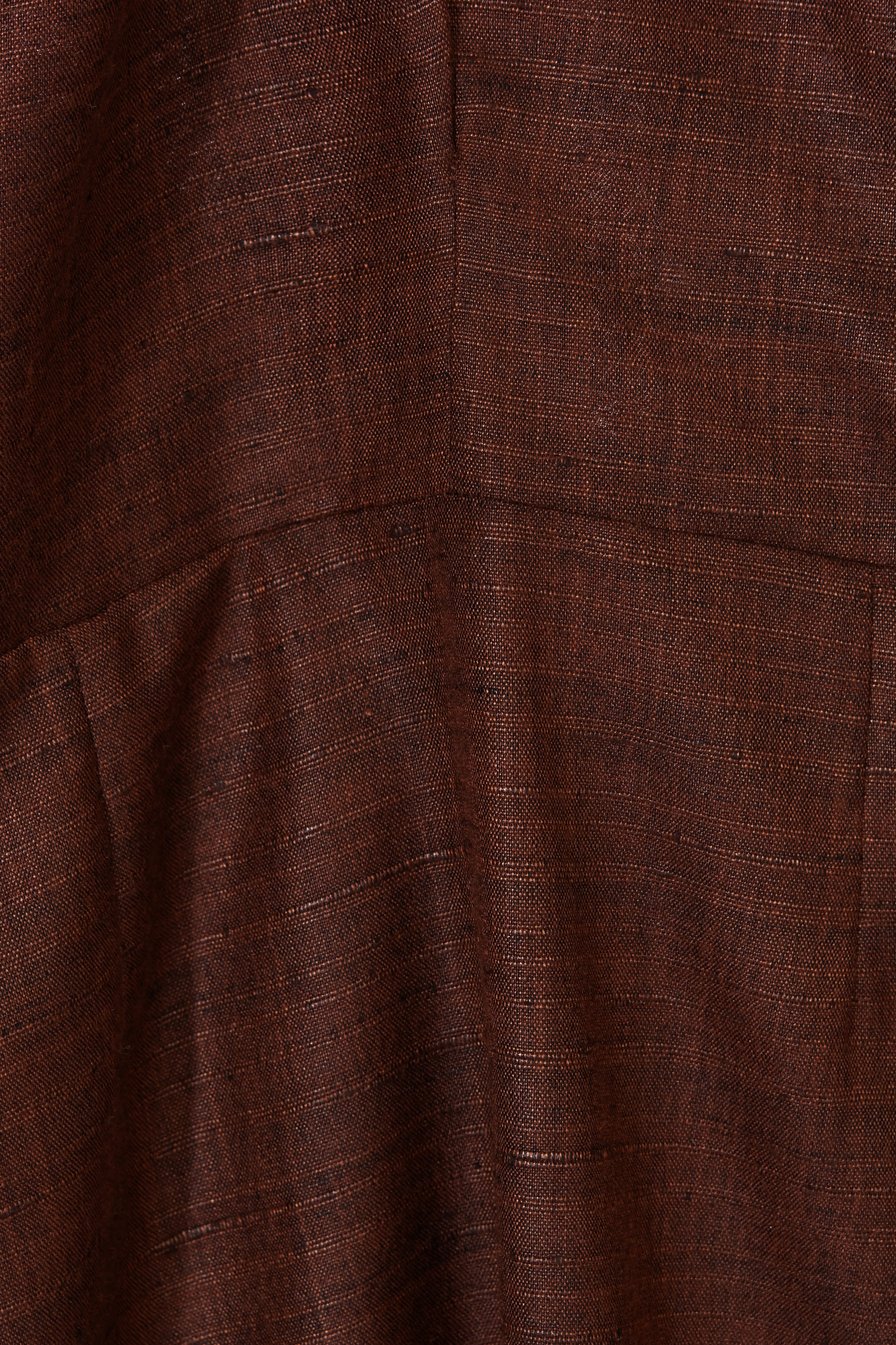 Vestido Khadi Marrón Chocolate 100% Algodón