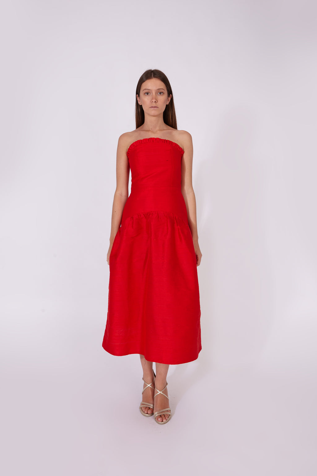 Vestido Savage Rojo 100% Seda