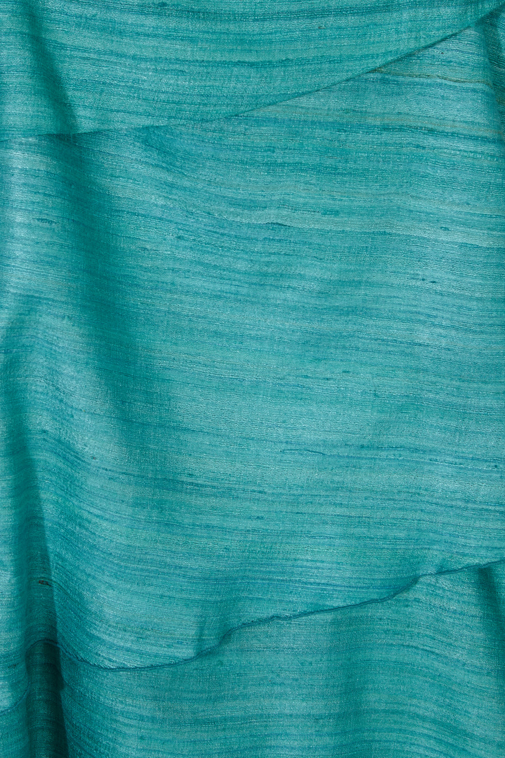 Vestido Chanderi Azul 100% Seda
