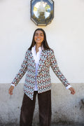 Chaqueta Dall Geométrica Granate