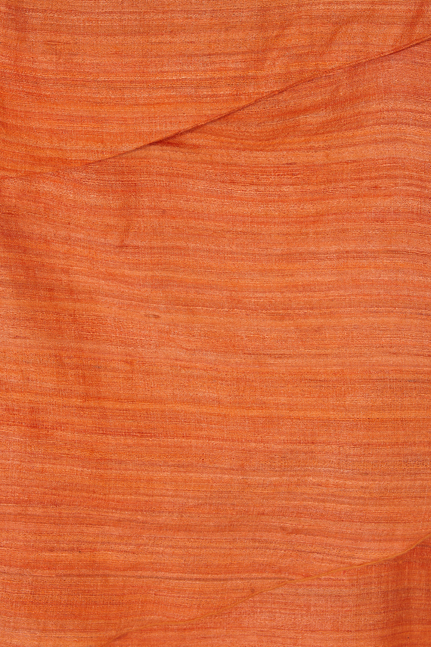 Vestido Chanderi Naranja 100% Seda