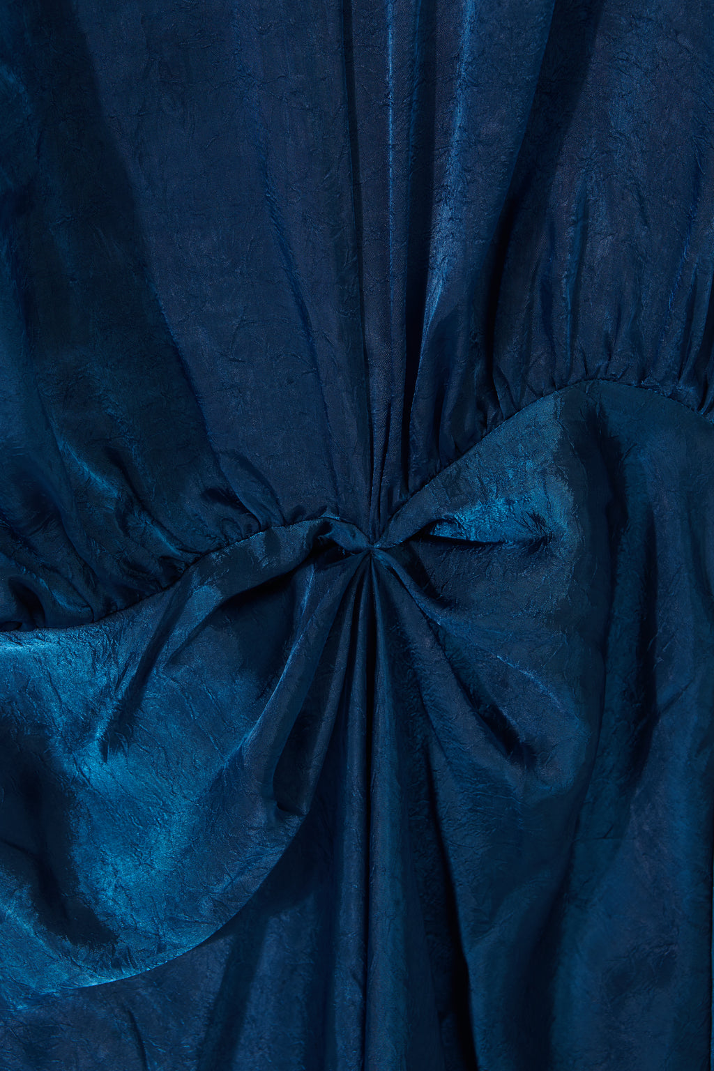 Vestido Varkala Azul Petróleo Seda