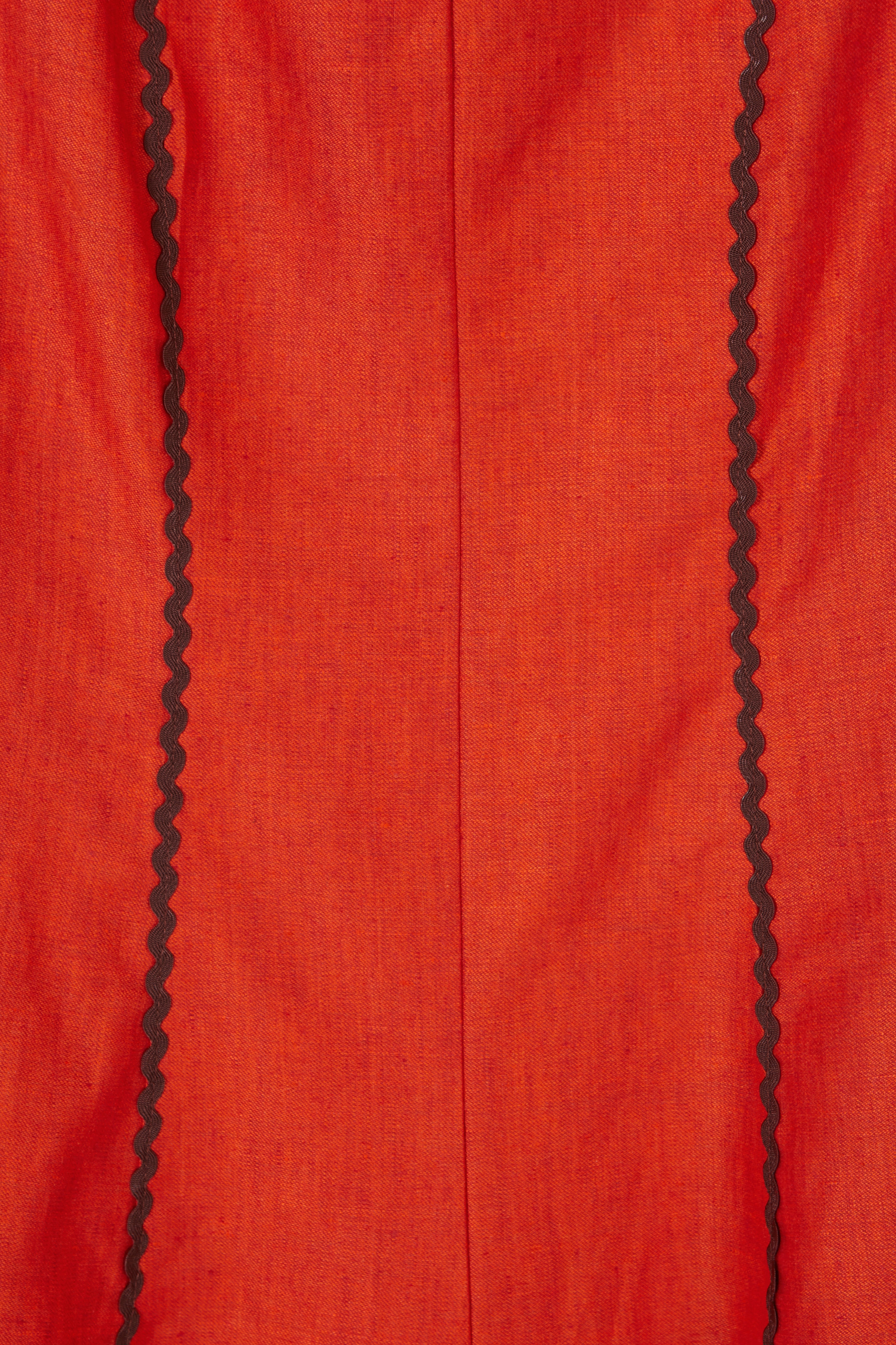 Vestido Kasauli Naranja 100% Lino