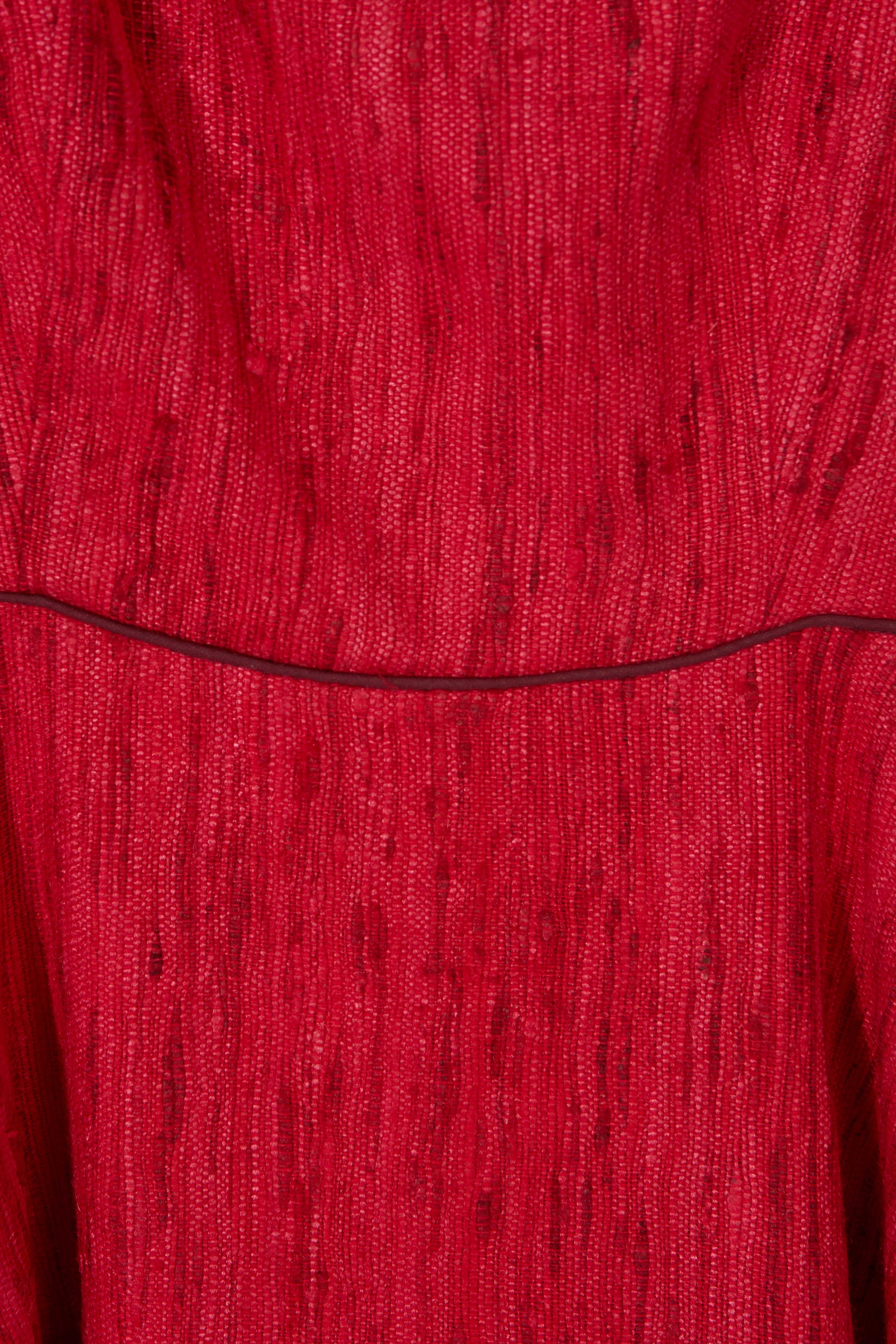 Vestido Kanchi Frambuesa 100% Seda