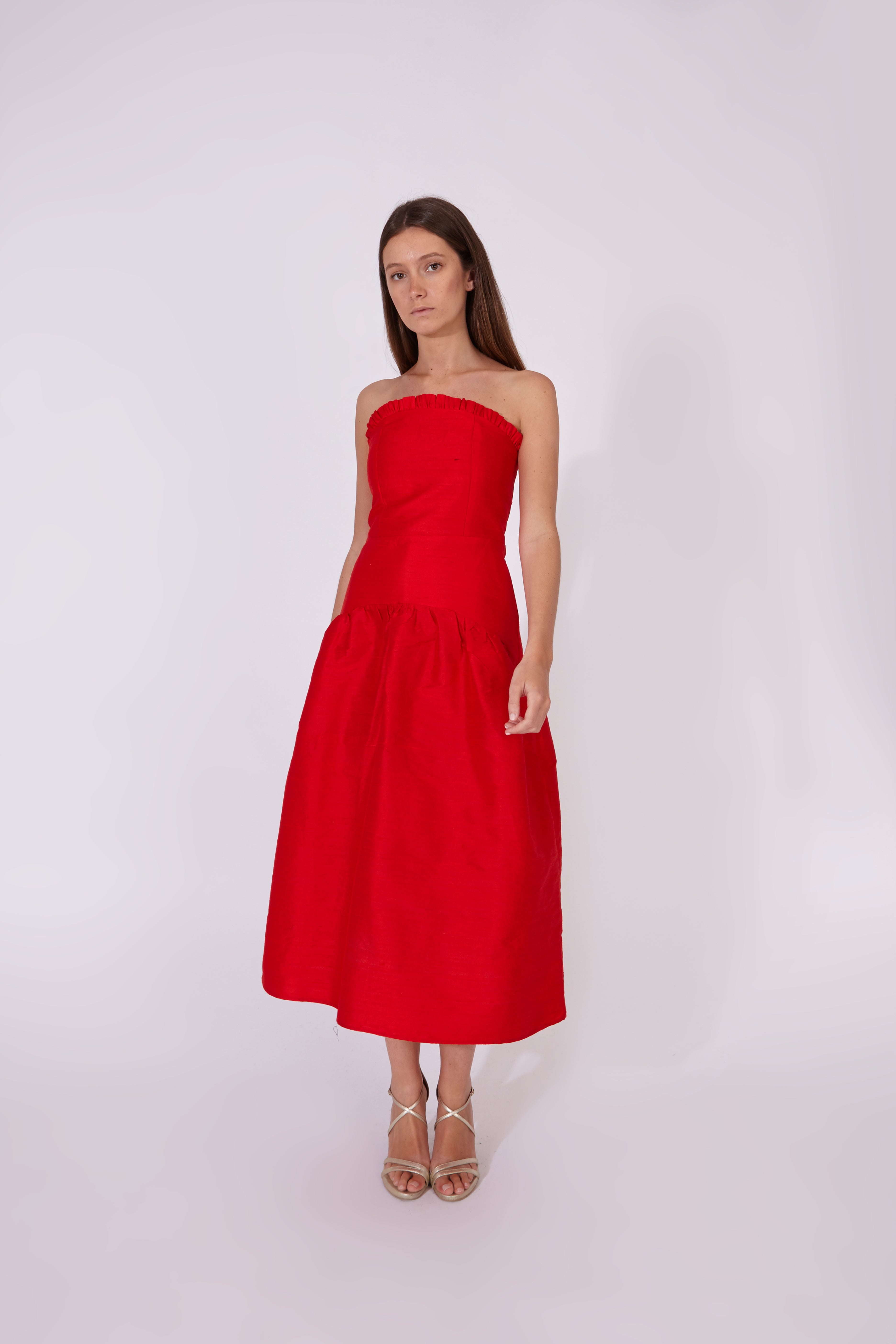 Vestido Savage Rojo 100% Seda