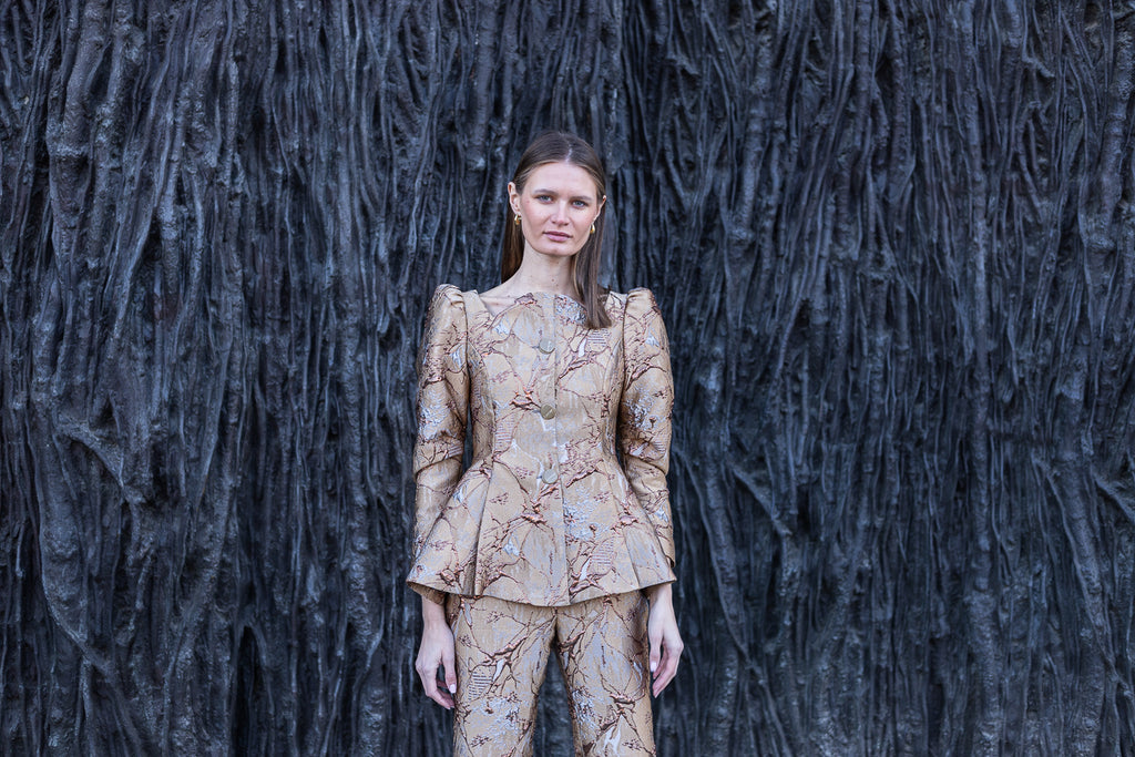 Traje de Chaqueta Gálata Mármol