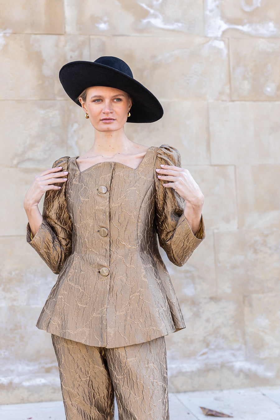 Traje de Chaqueta Gálata Champagne