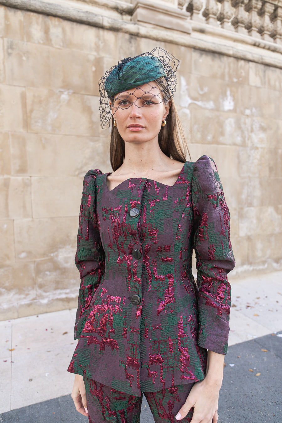 Traje de Chaqueta Gálata Berenjena