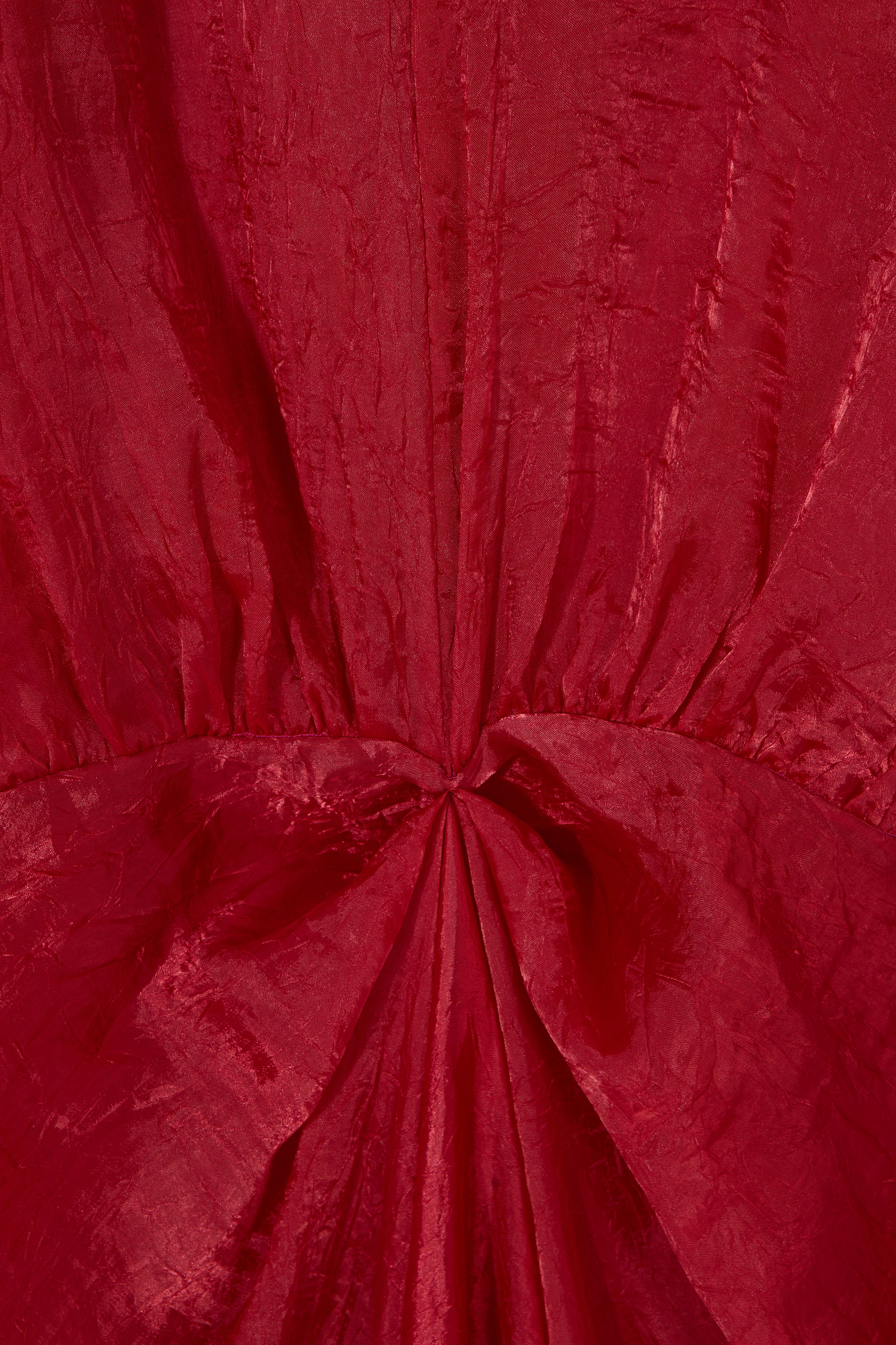 Vestido Varkala Rojo Seda