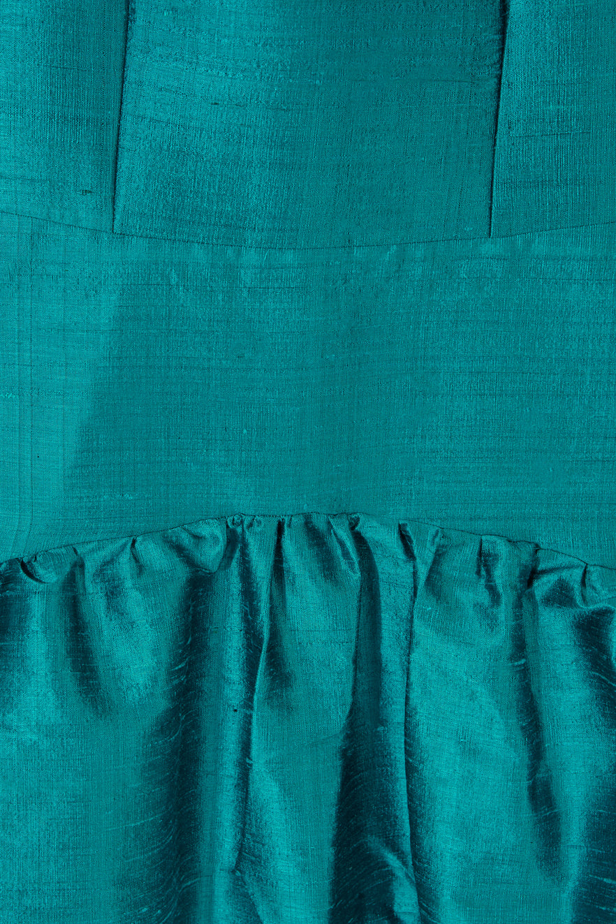 Vestido Savage Azul 100% Seda