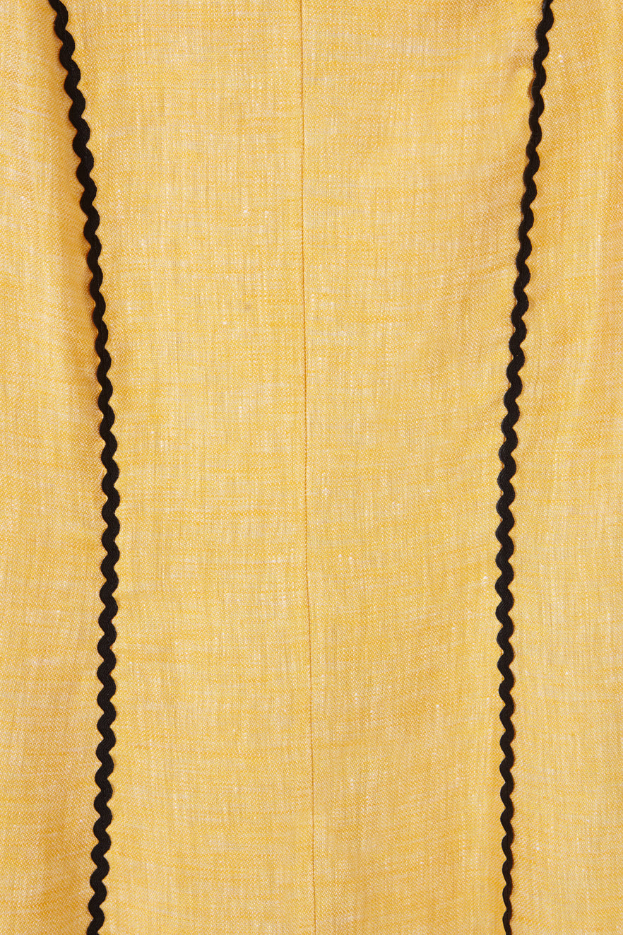 Vestido Kasauli Amarillo 100% Lino