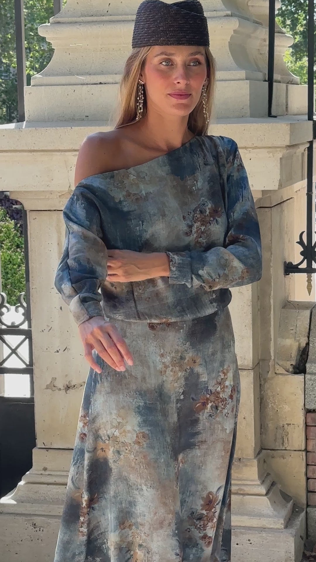 Vestido Nisantasi Petróleo